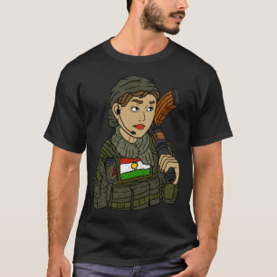 Camiseta Soldado de Garota Ipg Curda.