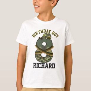 Camiseta Soldado do Aniversário Militar Oito