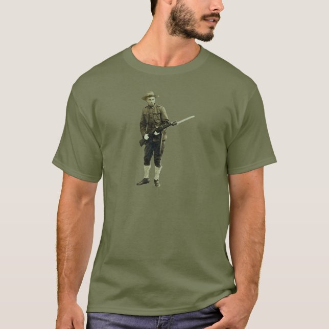 Camiseta Soldado do Doughboy da Primeira Guerra Mundial do (Frente)