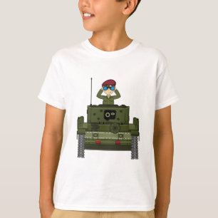 Camiseta Soldado do exército britânico no T do tanque