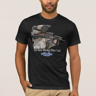 Camiseta Soldado do Iraque, estávamos vencendo quando saí