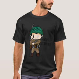 Camiseta Soldado do Partido Soldado Feliz Dia B Crianças Bo