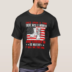 Camiseta Soldado Feminino Havia Uma Mulher Servida No Mil