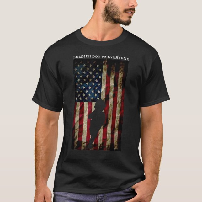 Camiseta Soldado Menino Vs Todos (Frente)