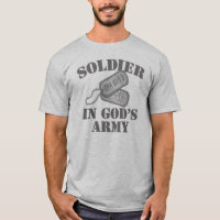 Soldado no exército Dogtags do deus