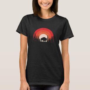 Camiseta Soldado País Selvagem Animal American Bison Buff
