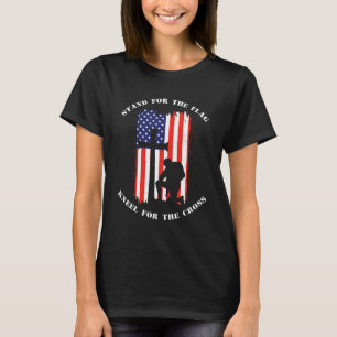 Camiseta Soldado para o joelho do sinalizador para o corred