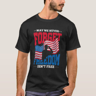 Camiseta Soldado Proud Veterano Bandeira Americana Liberdad