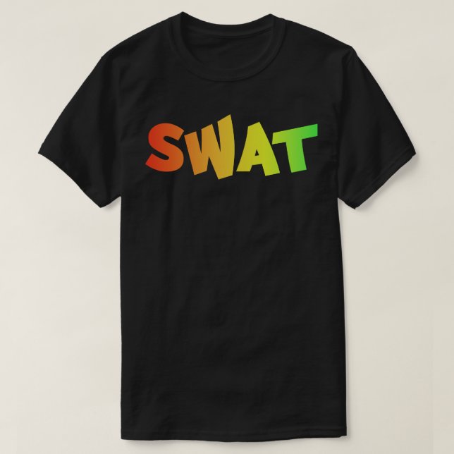 Camiseta Soldado SWAT colorido (Frente do Design)