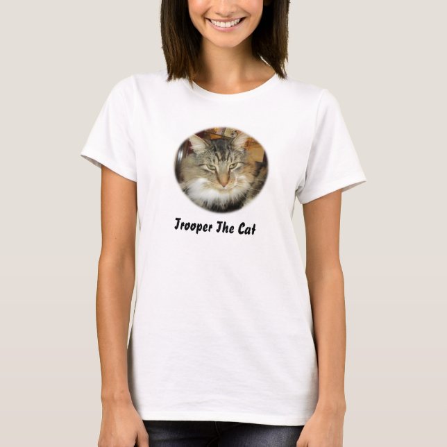 Camiseta "Soldado t-shirt do gato" (Frente)