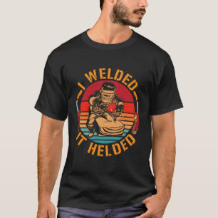 Camiseta Soldado Trabalhador Escorregado Que Soldei Ajudava