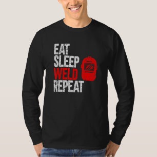 Camiseta Soldador de repetição de soldadura do repouso do r