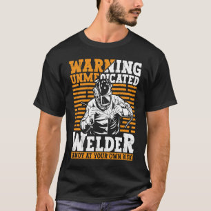 Camiseta Soldador de Roupa para soldadura de ferreiro de fe