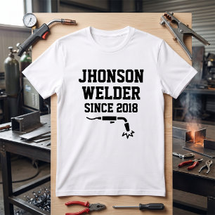 Camiseta Soldador Desde 2018 Soldagem Metalúrgico Industria