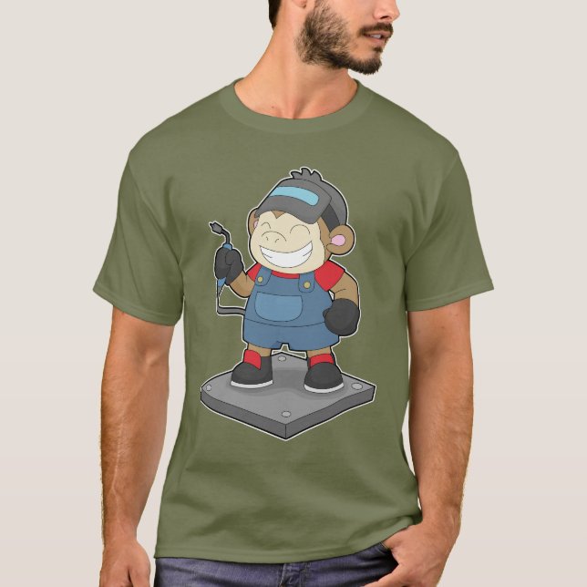 Camiseta Soldador Macaco (Frente)
