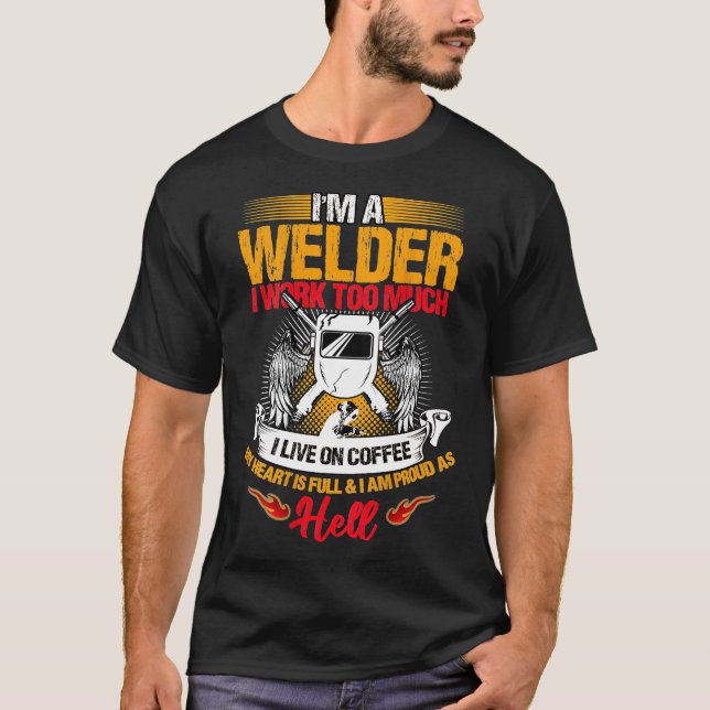 Camiseta Soldador Oferece Imagem Engraçada De Soldadura Na  (Frente)