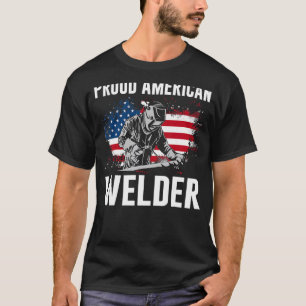 Camiseta Soldador para Pais Orgulhosos Soldadura Americana