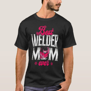 Camiseta Soldador Soldando Mãe Mãe Vintage Melhor Mãe Solda