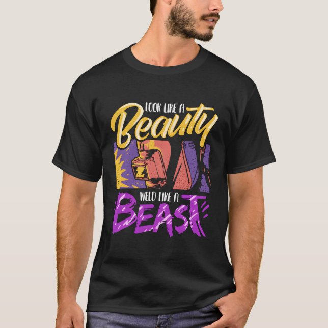 Camiseta Soldadora De Mulheres Soltando Beleza Como Uma Mel (Frente)