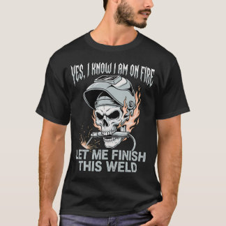 Camiseta Soldadores Homens Soldador Caveira Metalurgia Engr