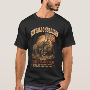 Camiseta Soldados Búfalo, História Negra Afro-Americana M