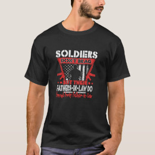 Camiseta Soldados Não Arrastam Orgulho Pai do Exército na M
