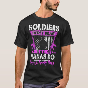 Camiseta Soldados não se gabam - Exército Orgulhoso Nana Or