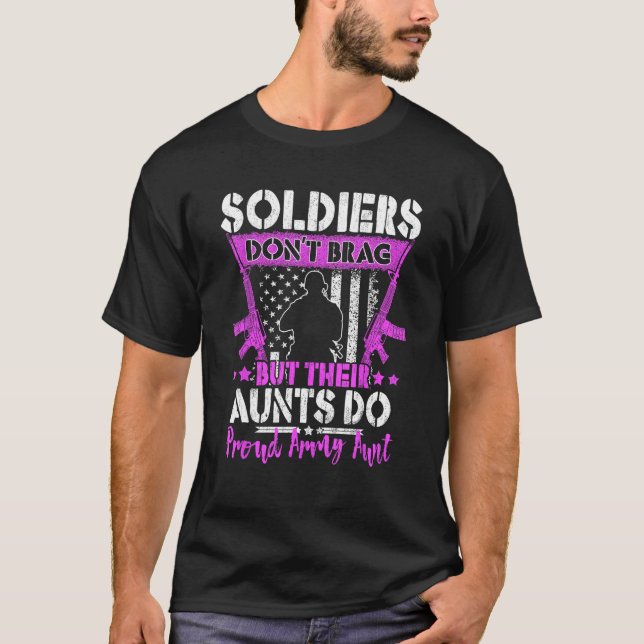 Camiseta Soldados não se gabam - Tia Orgânica do Exército M (Frente)