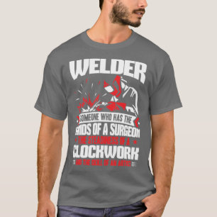 Camiseta Soldadura com código de soldadura do operador sold