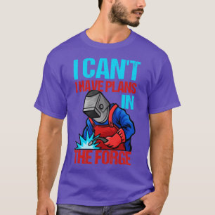 Camiseta Soldadura De Aço Soldador Não Posso Ter Planos Em