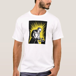 Camiseta soldadura do trabalhador do soldador