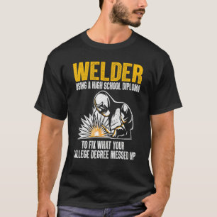 Camiseta Soldadura Para Homens Soldadura De Aço