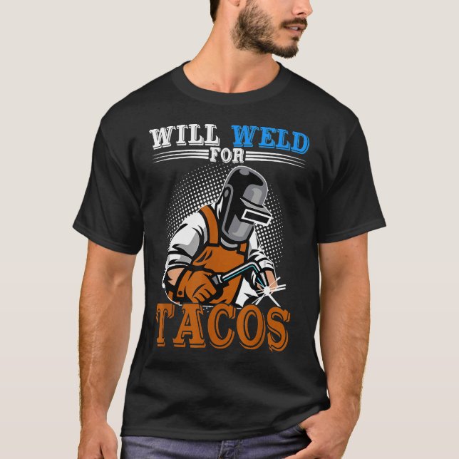 Camiseta Soldadura Para Tacos Engraçados Soldadeiras M (Frente)