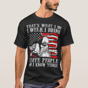 Camiseta Soldadura Que É O Que Eu Faço Que Eu Mantenho Or