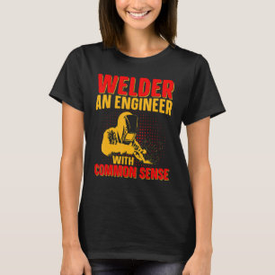 Camiseta Soldar Um Engenheiro Com Um Trabalhador De Soldadu