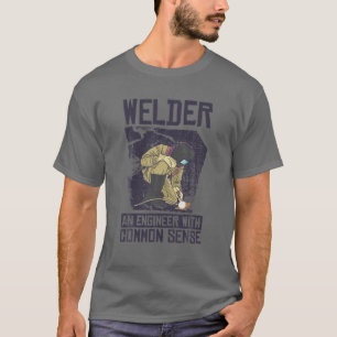 Camiseta Soldar Um Engenheiro Com Uma Soldadura Engraçada 