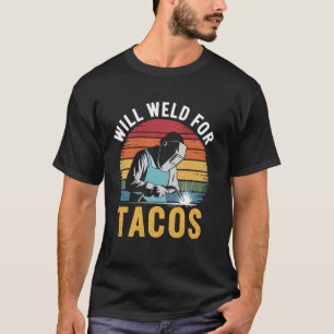 Camiseta Soldará por Tacos Soldagem Divertida