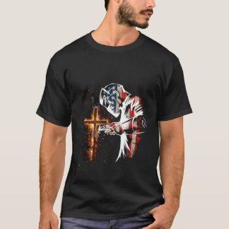 Camiseta Solder American Flag Mig Tig Soldadura Faith Cross
