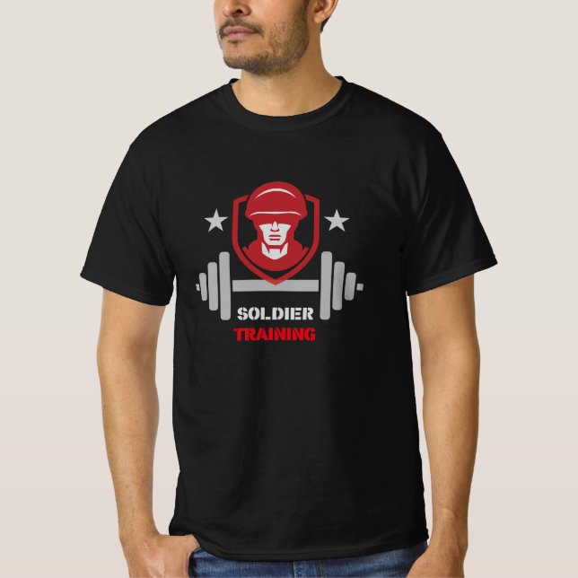 Camiseta Soldier Strength Training Workout (Frente)