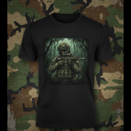 Camiseta Soldier with equipment in the Jungle