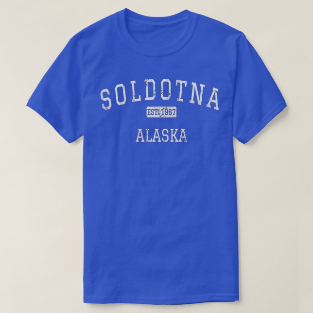 Camiseta Soldotna Alaska AK Vintage (Frente do Design)