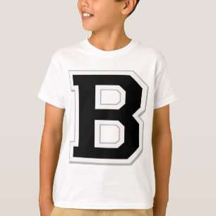 Camiseta Soletre-o para fora camisola preta inicial da