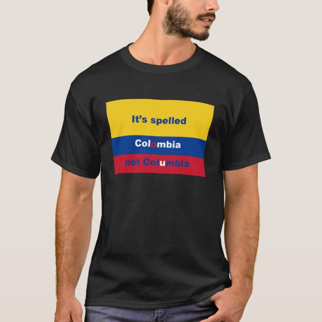Camiseta Soletrou Colômbia não Colômbia (Frente)