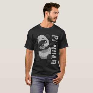 Camiseta Solha de toque ligeiro de Pandab do urso de panda