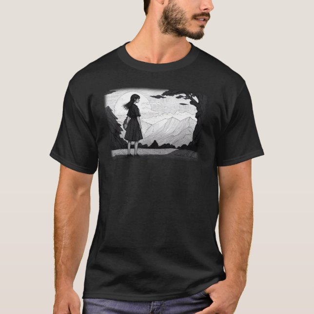 Camiseta Solidão nas montanhas (Frente)
