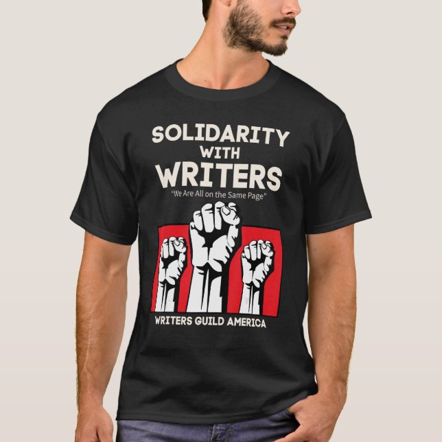 Camiseta Solidariedade Aos Escritores Culpados Da América E (Frente)