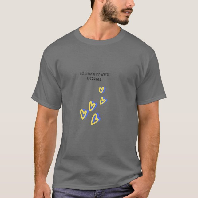 Camiseta Solidariedade Com A Ucrânia (Frente)