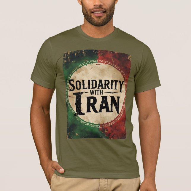 Camiseta Solidariedade Com A Unidade De Paz Anti-Guerra Do  (Frente)