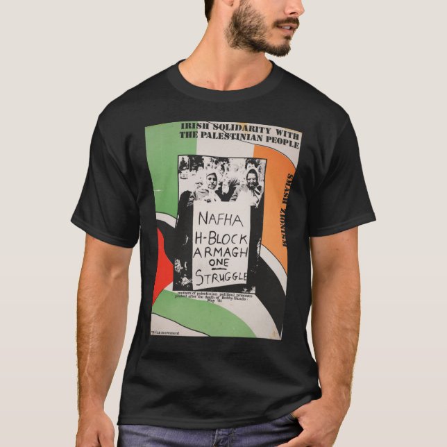 Camiseta Solidariedade Irlandesa Com O Posto Pessoas Palest (Frente)