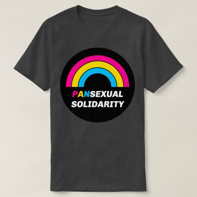 Camiseta Solidariedade Pansexual (Frente do Design)